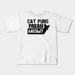 Cat Puns Freak Meowt Kids T-Shirt